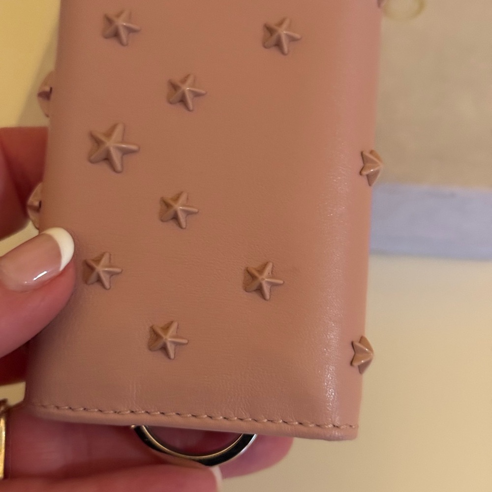 Jimmy Choo Blush Star-Studded Card/Keychain holder - Picture 7 of 7